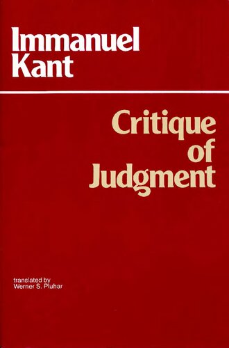 Critique of Judgment