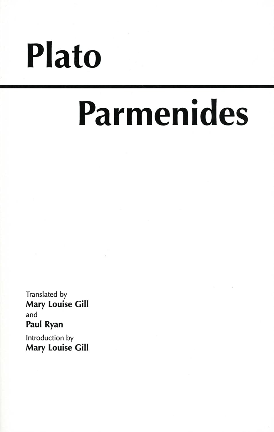 Parmenides (Hackett Classics)