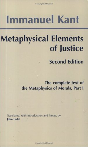 Metaphysical Elements of Justice