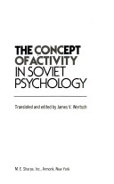 The Concept Of Activity In Soviet Psychology