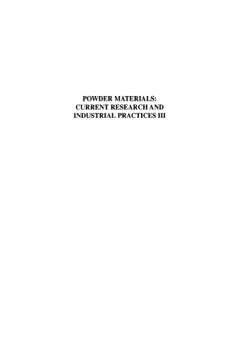 Powder Materials III