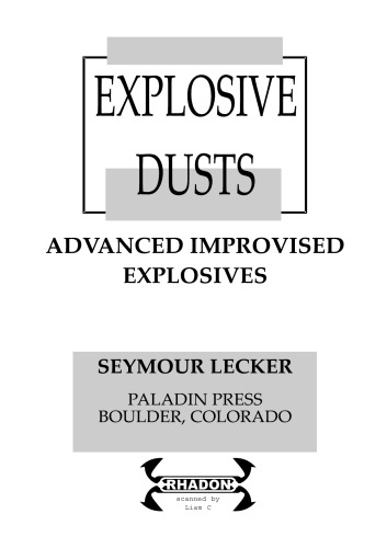 Explosive Dusts