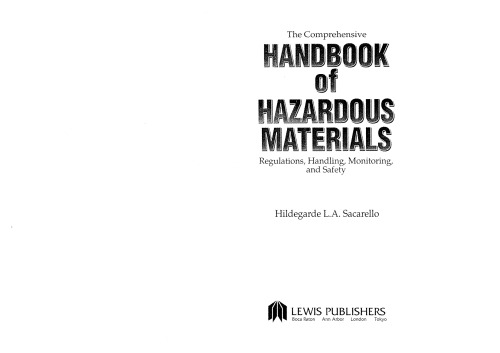 The Comprehensive Handbook of Hazardous Materials