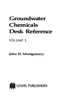 Groundwater Chemicals Desk Ref Supl