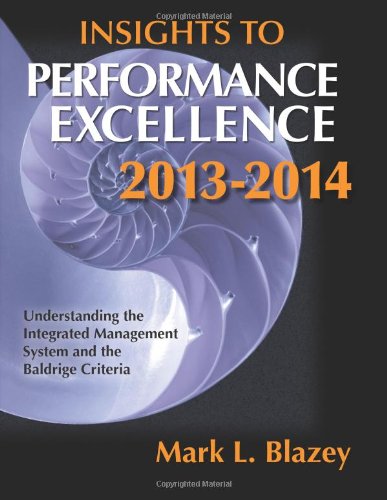 Insight to Performance Excellence 2013-2