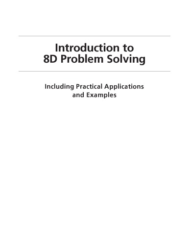 Introduction to 8d Problem Solving