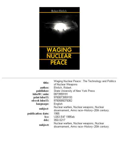 Waging Nuclear Peace