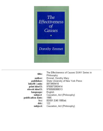 The Effectiveness of Causes