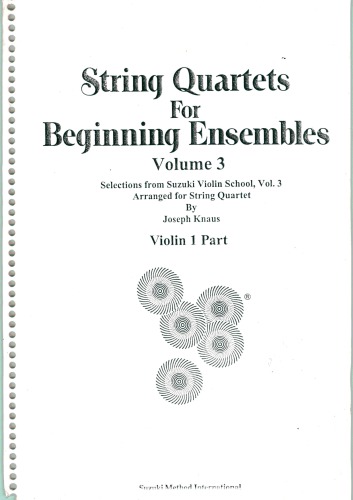 String Quartets for Beginning Ensembles, Vol 3