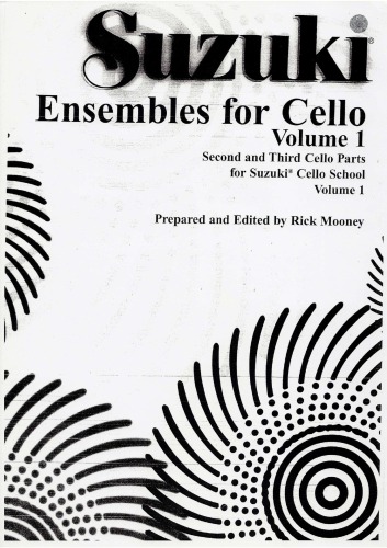 Ensembles for Cello, Volume 1