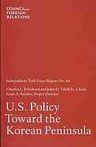 U.S. Policy Toward the Korean Peninsula