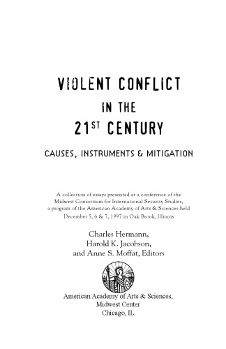 Violent Conflict in the 21st Century