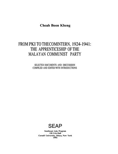 From PKI to Comintern, 1924-1941