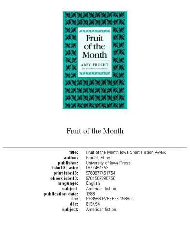 Fruit of the Month