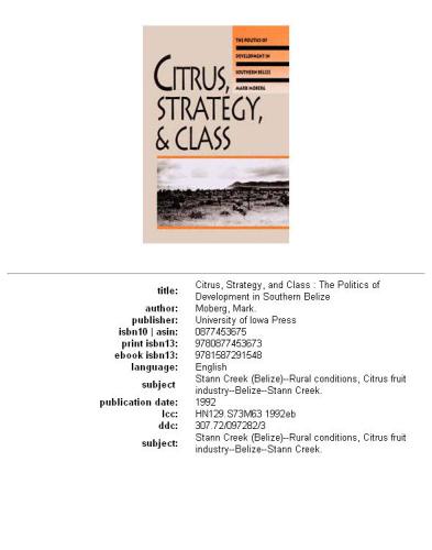 Citrus, Strategy, And Class