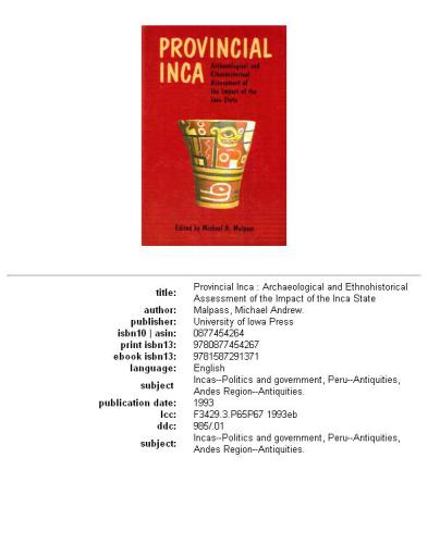 Provincial Inca