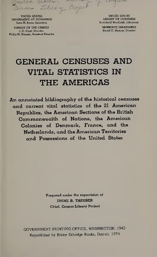 General Censuses and Vital Statistics in the Americas