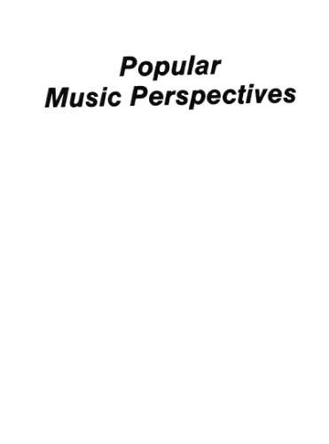 Popular Music Perspectives