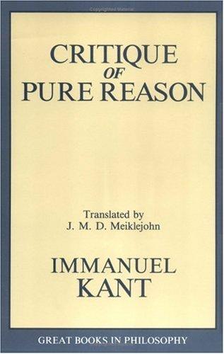 The Critique of Pure Reason