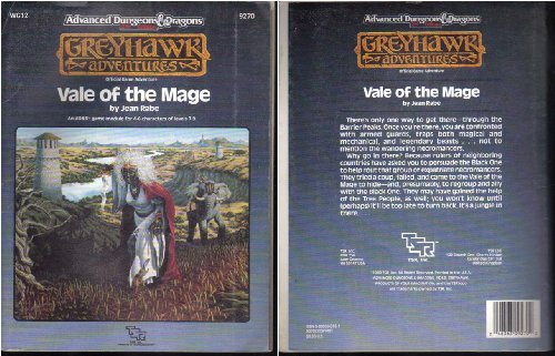 Vale of the Mage (Advanced Dungeons &amp; Dragons/Greyhawk Module WG12)