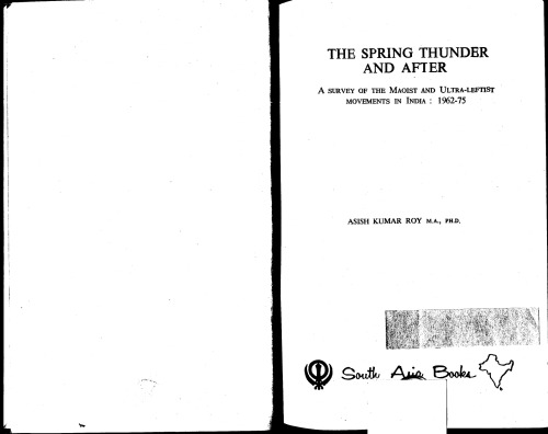 The Spring Thunder And After