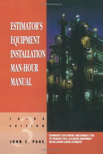 Estimator's Equipment Installation Man-Hour Manual