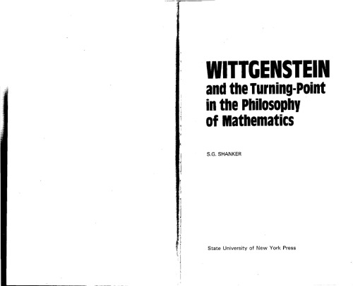 Wittgenstein and the Turning Point in the Philosophy of Mathematics