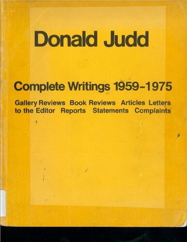 Donald Judd