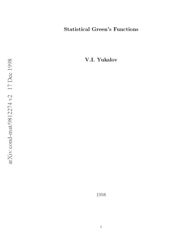 Statistical Green's Functions