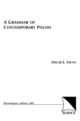 A Grammar Of Contemporary Polish