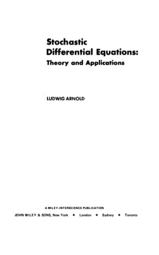 Stochastic Differential Equations