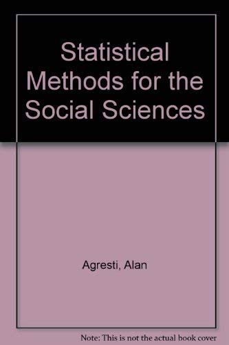 Statistical methods for the social sciences