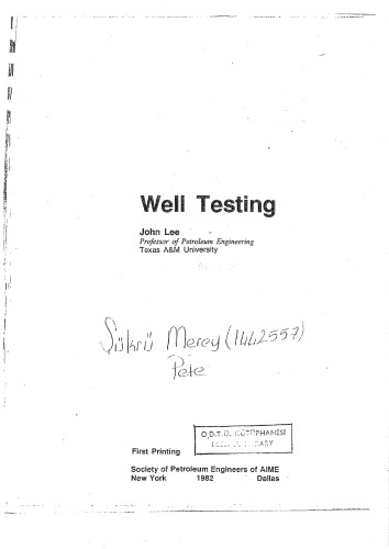 Well Testing