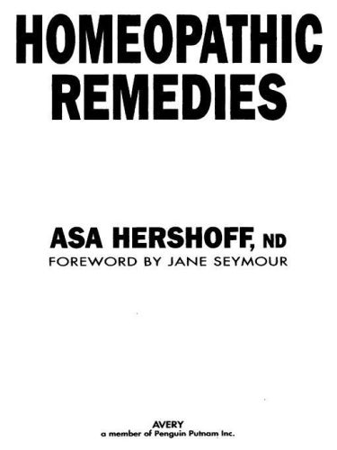 Homeopathic Remedies