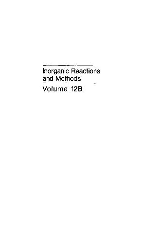 Inorganic Reactions And Methods