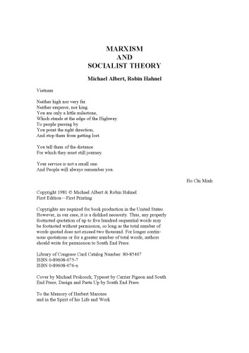 Marxism and Socialist Theory