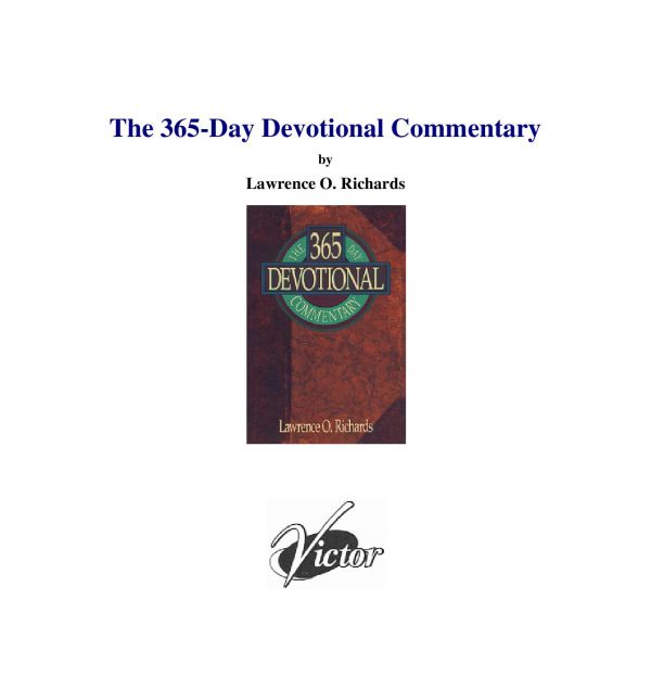 The 365 Day Devotional Commentary (Home Bible Study Library)