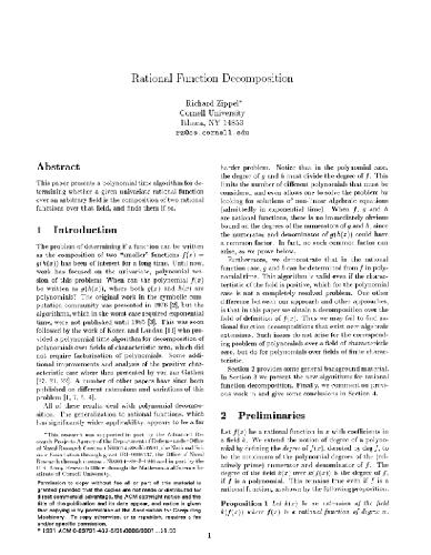 Proceedings of the 1991 International Symposium on Symbolic and Algebraic Computation