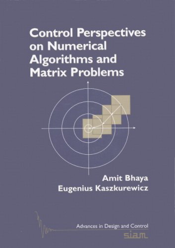 Control Perspectives on Numerical Algorithms And Matrix Problems (Advances in Design and Control) (Advances in Design and Control)