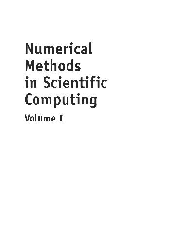 Numerical Methods in Scientific Computing