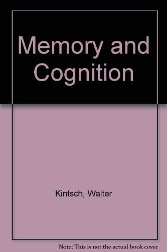 Memory and Cognition