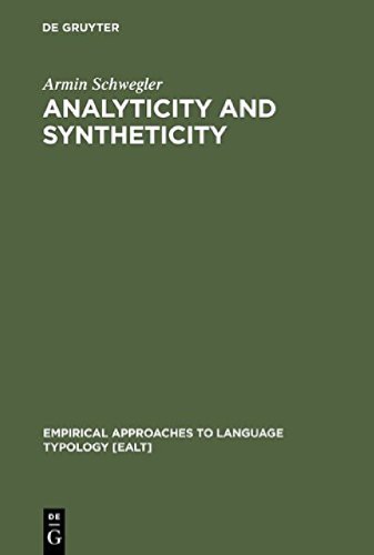 Analyticity and syntheticity A diachronic perspective with special reference to Romance languages