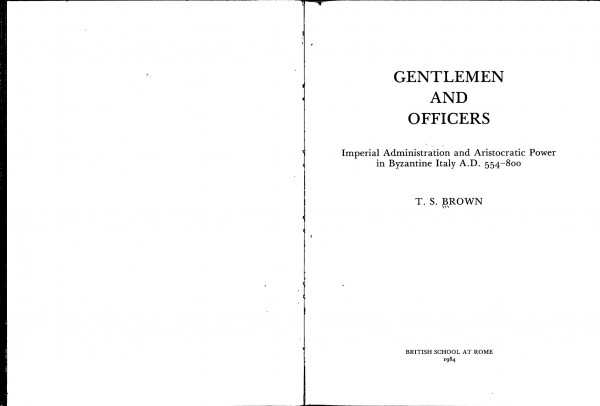 Gentlemen and Officers