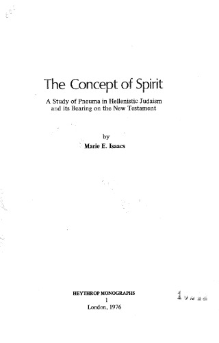 The Concept Of Spirit