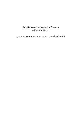 Charters Of St Fursy Of Péronne