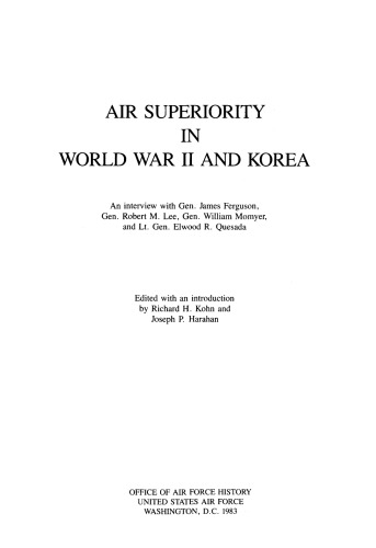 Air Superiority in World War II and Korea