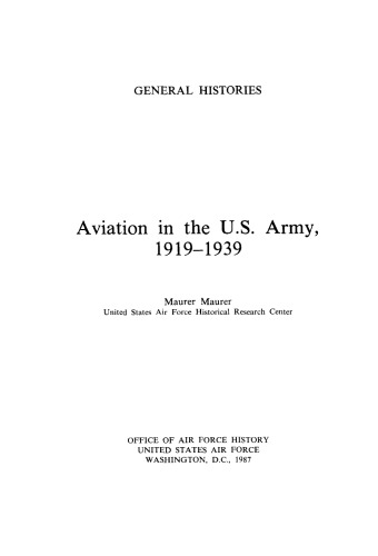 Aviation in the United States Army, 1919-1939