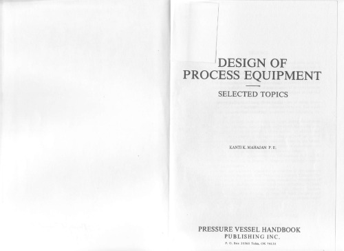 Design of process equipment