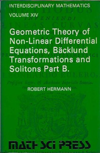 The geometry of nonlinear differential equations, bäcklund transformations and solitons