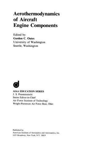 Aerothermodynamics of Aircraft Engine Components